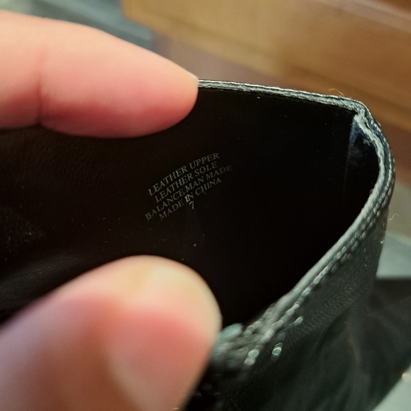 Steve Madden Chuckel Black leather booties - Picture 4 of 6